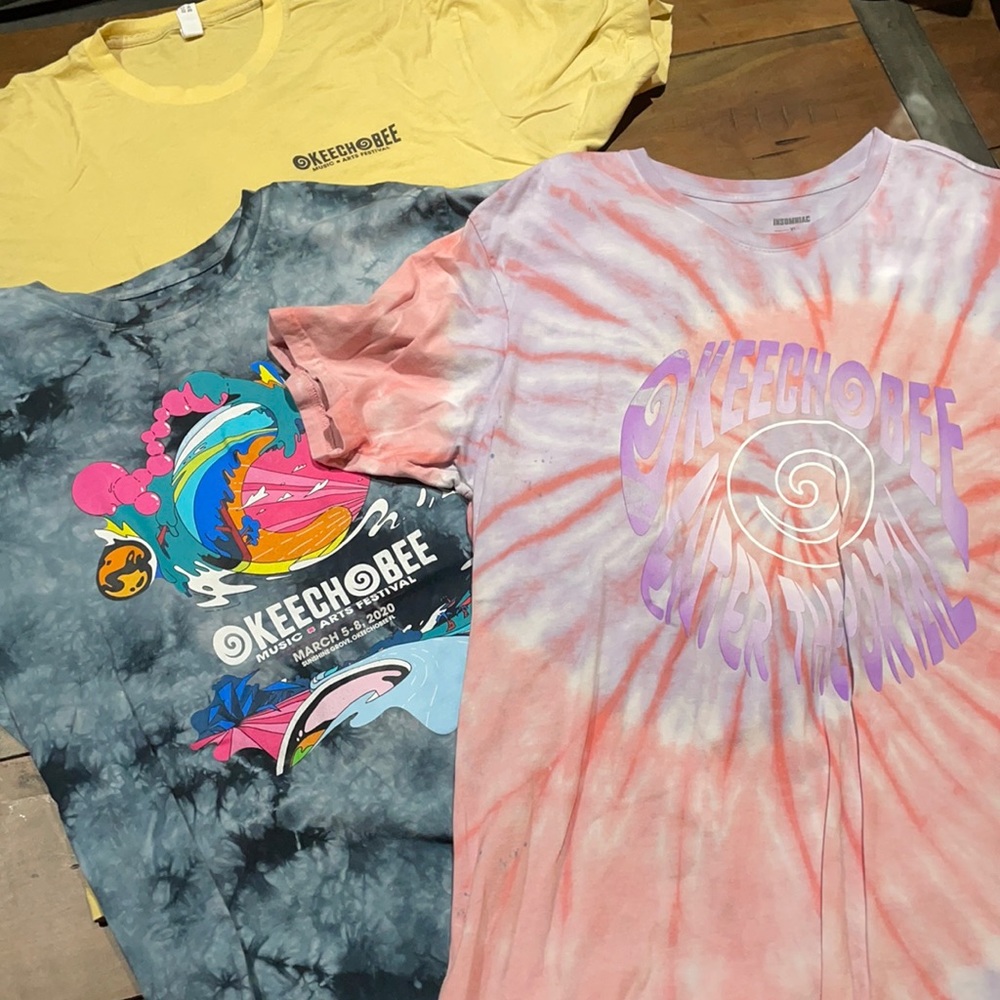 Tees from Okeechobee Music Festival: TIE DYE